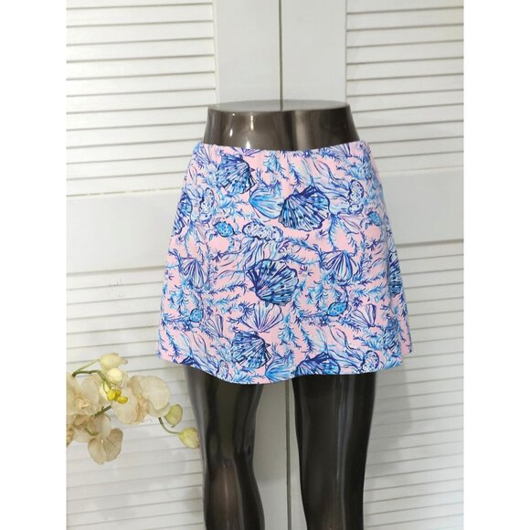 Lilly Pulitzer Women's Madison Blue & Pink Floral Skort Size S 079 - Picture 10 of 16